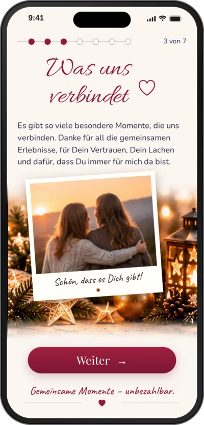 Szene 3 von 7: Gemeinsame Fotos