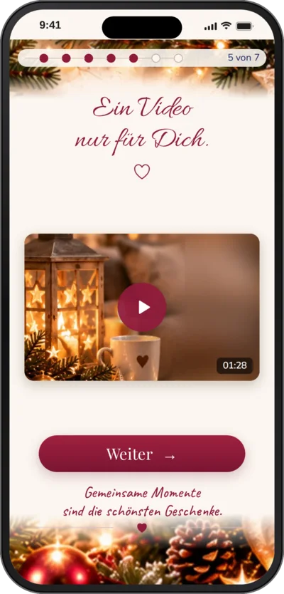 Szene 5 von 7: Dein persönliches Video